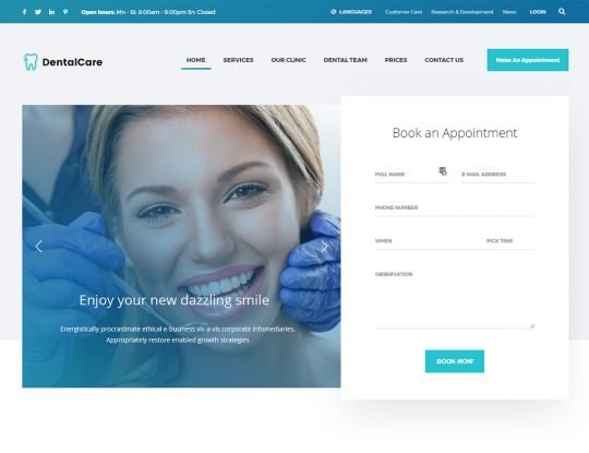 Dental Health Care WordPress Theme - Kallyas