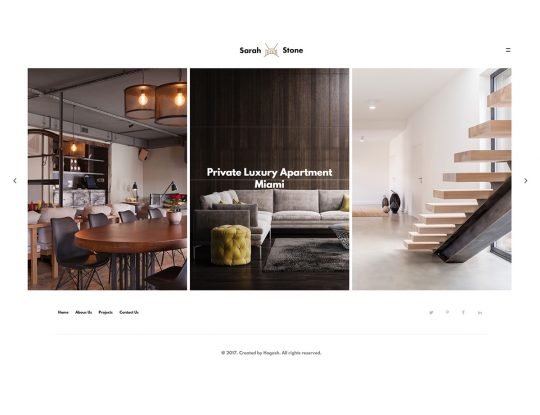 SarahStone – Interior Design Furniture HTML Template