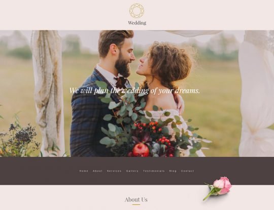 Wedding Planner WordPress Theme - Kallyas
