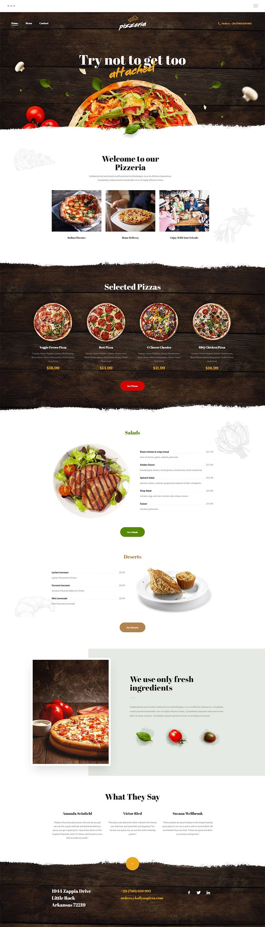 Pizza WordPress Theme - Kallyas