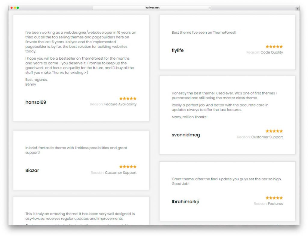 Kallyas WordPress Theme reviews