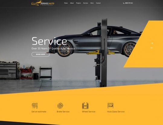 Car Service WordPress Theme - Kallyas