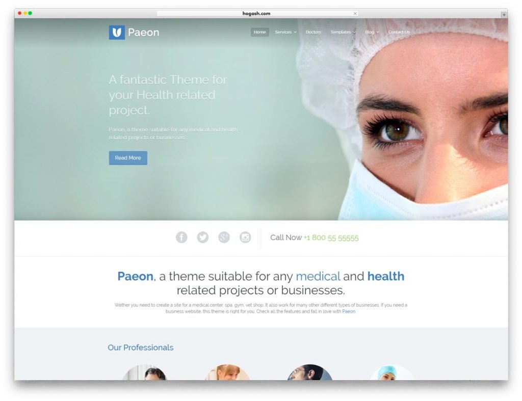 Hospital WordPress Theme