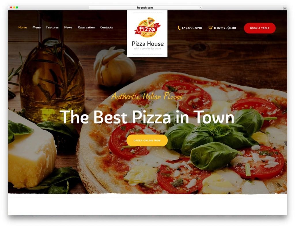 Pizza House WordPress Theme