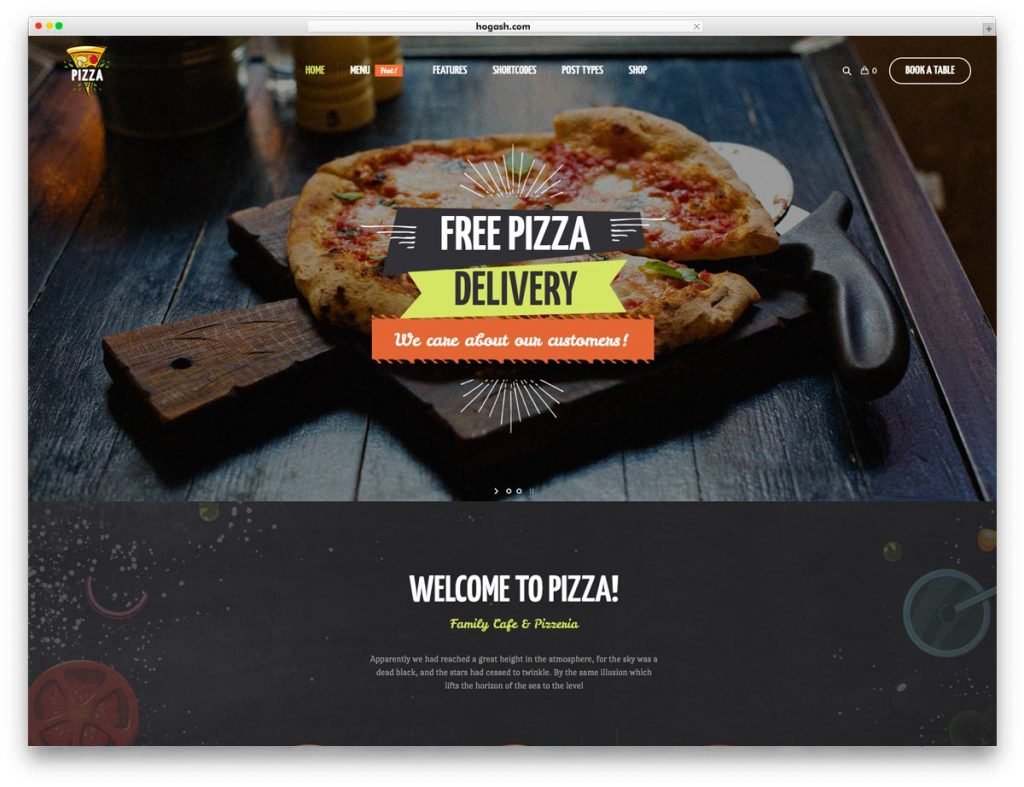 Pizza Delivery WordPress Theme