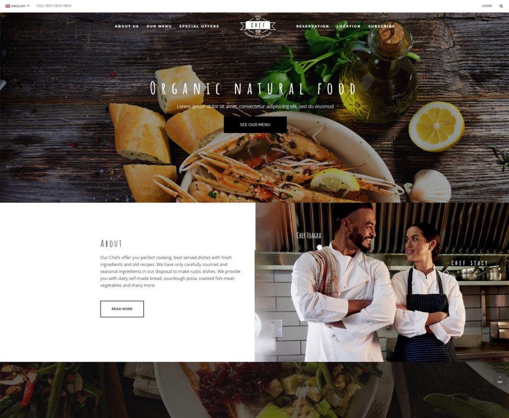 Restaurant Chef HTML5 Template Hogash Studio Restaurant Chef HTML5 Template Hogash Studio