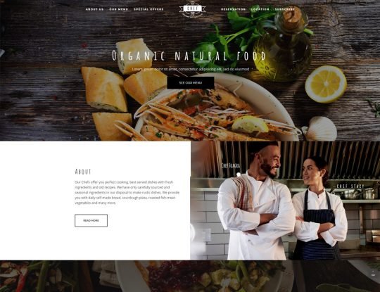 Restaurant Chef HTML Template