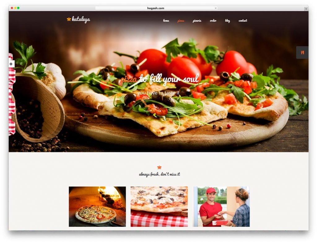 Restaurant Pizza Cafee WordPress Theme