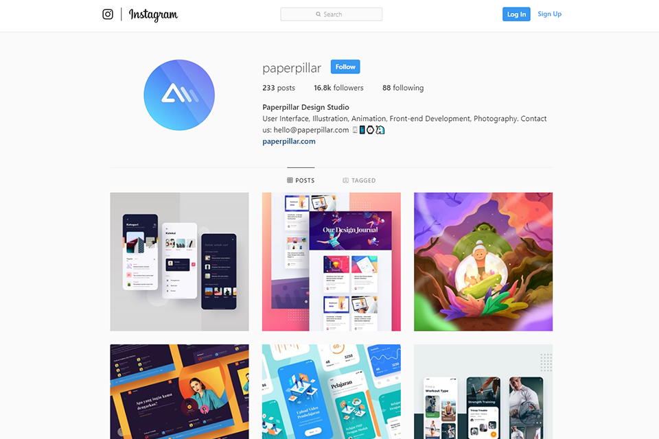 Ux UI Instagram design