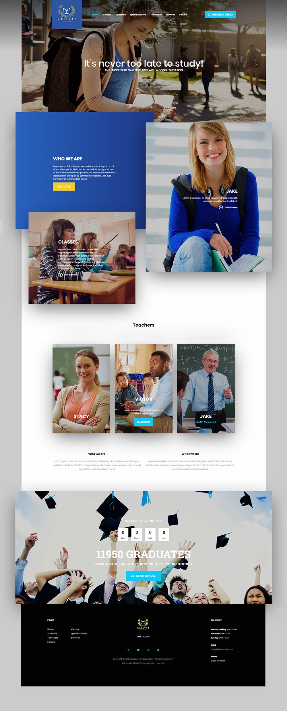 Education – Free PSD Template | Hogash Studio