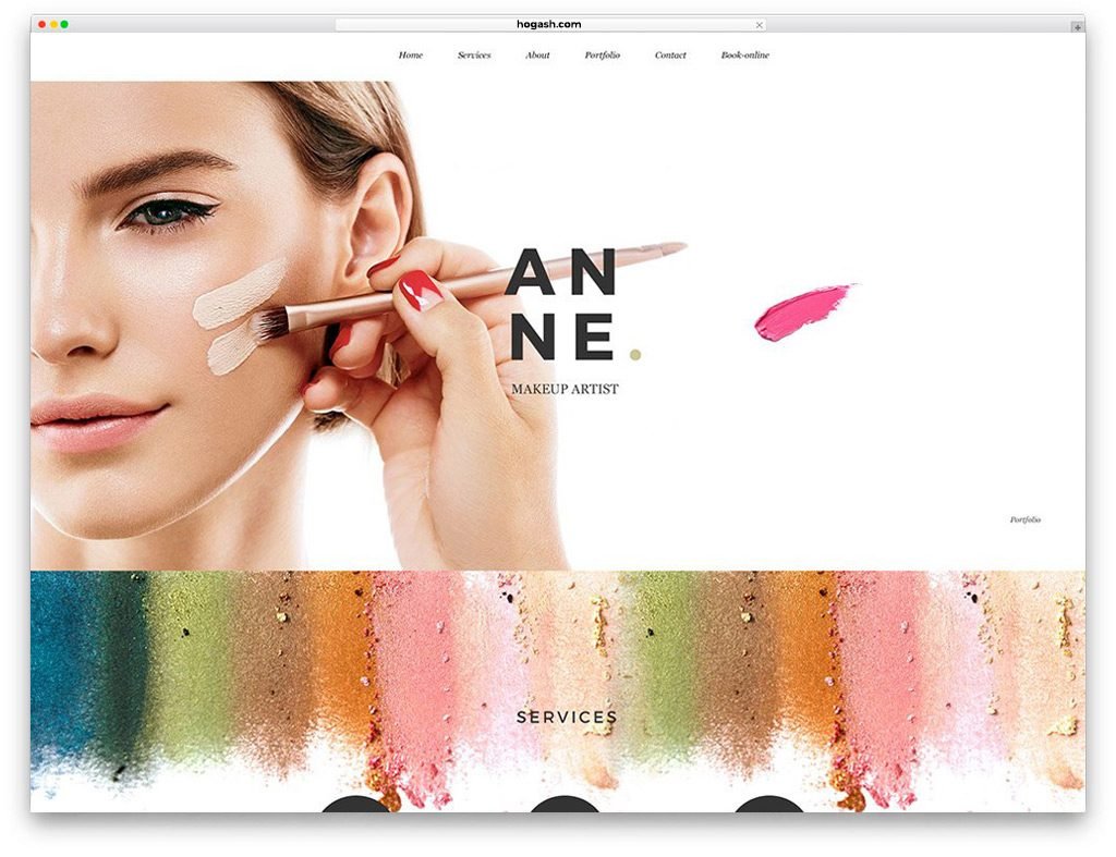 Makeup Artist Free PSD Template