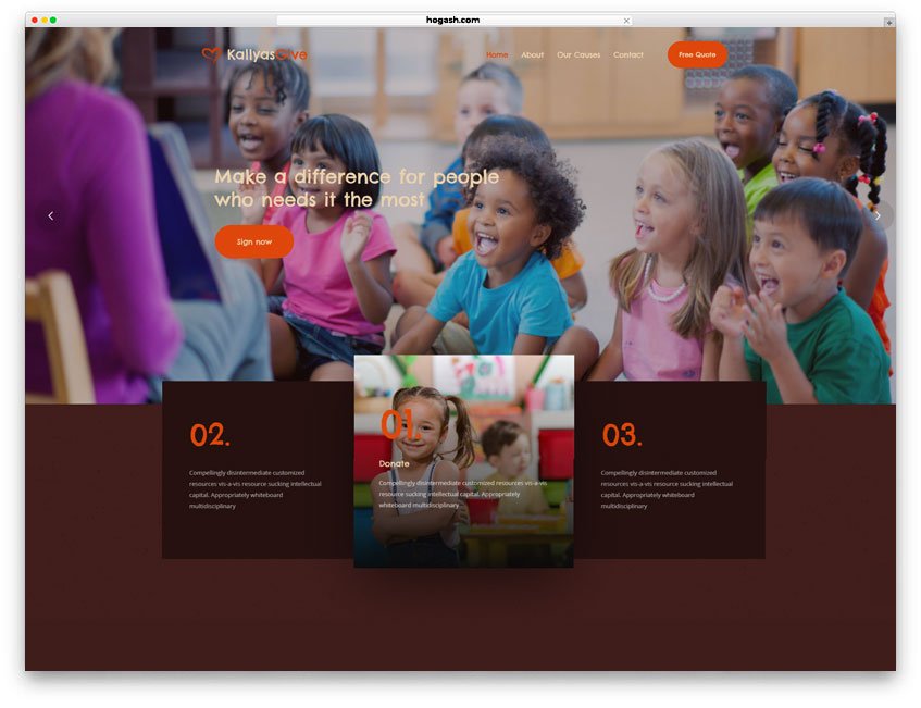 Child Care Services Website WordPress Theme