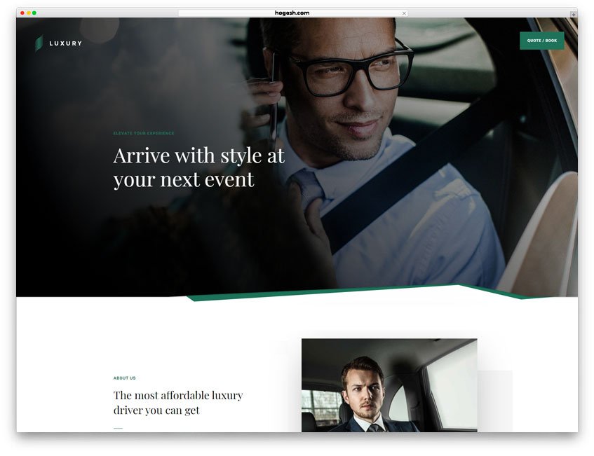 Limousine Service Website WordPress Theme