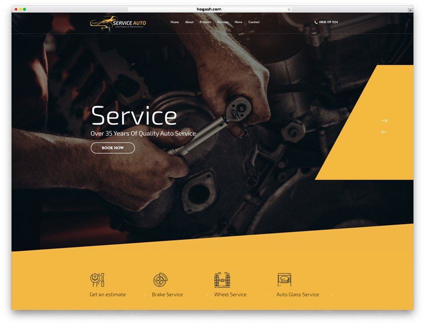 Mobile Mechanic Website WordPress Theme