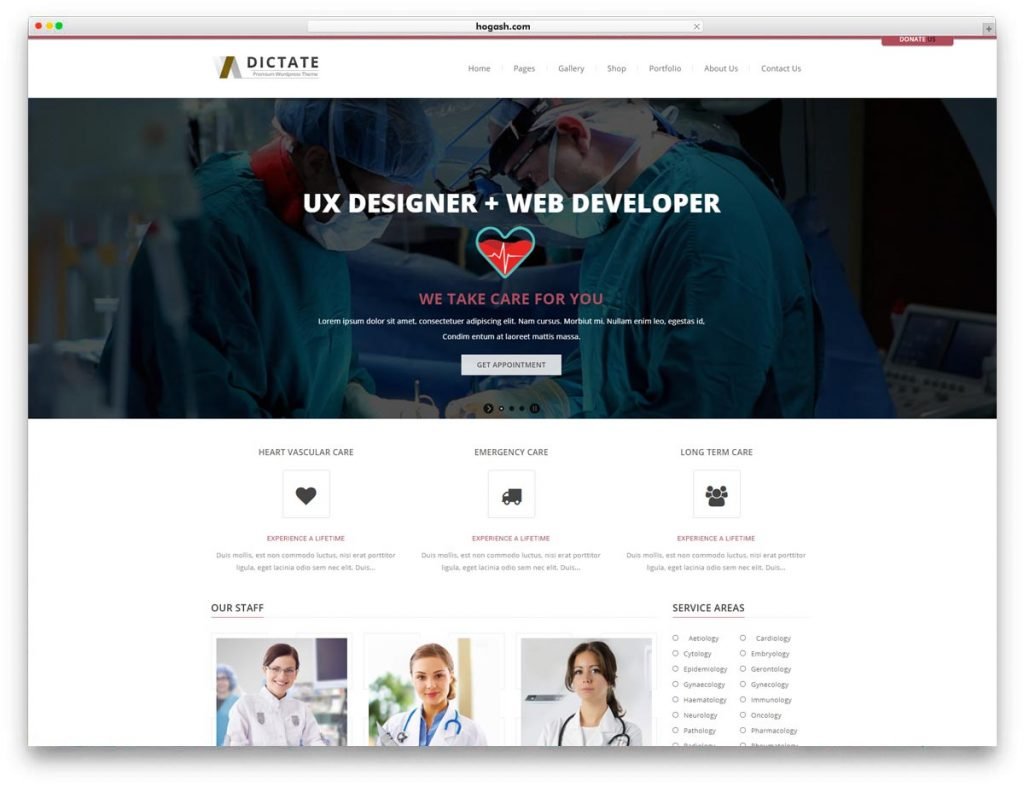 Doctor & Clinic WordPress Theme