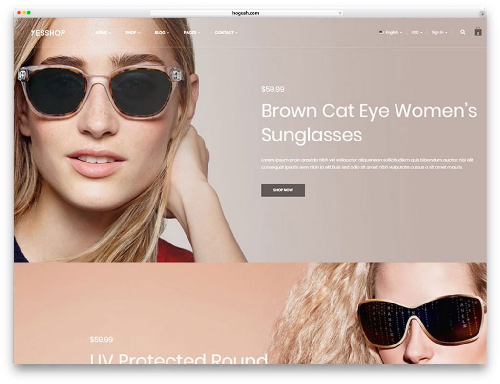 Optical Shop WordPress Theme