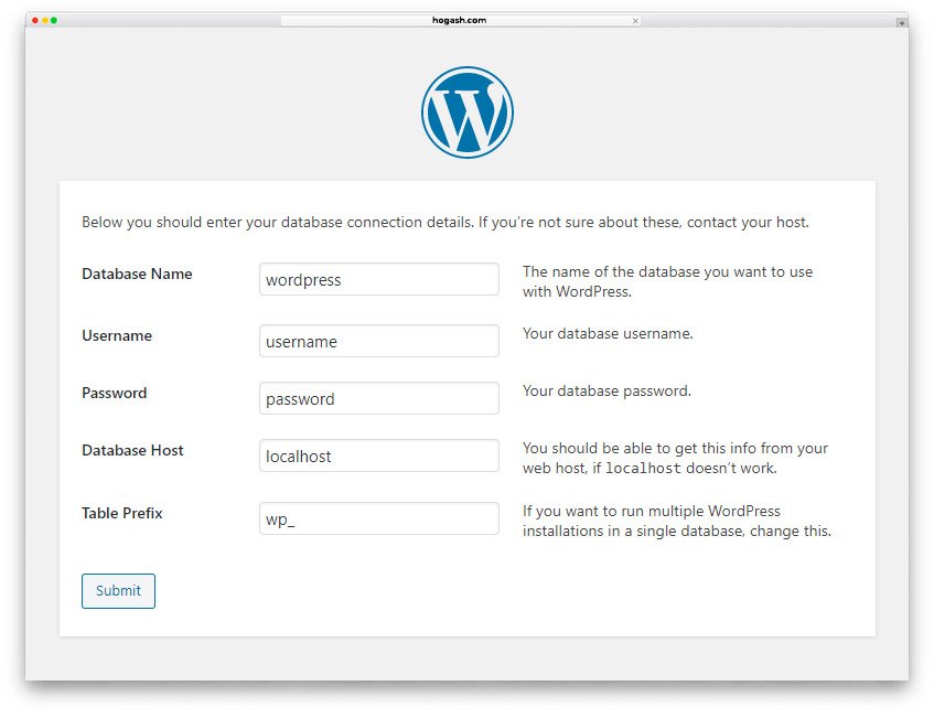 Free Website - WordPress Install