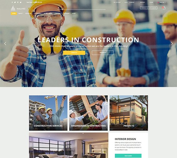 Construction - Free PSD Template
