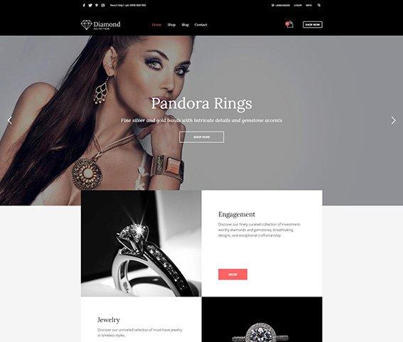 Jewelry & Watches - Free PSD Template