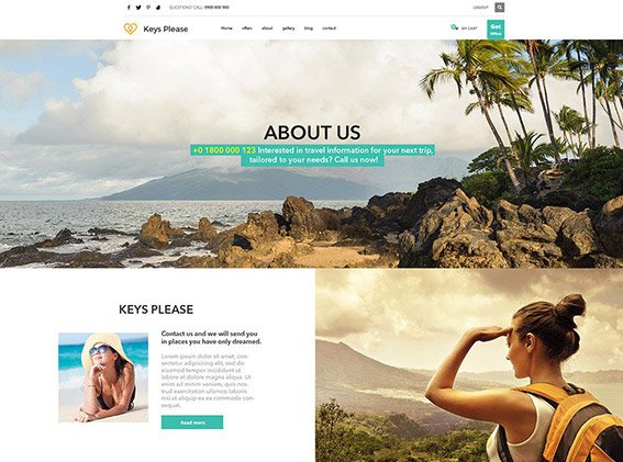 Travel - Free PSD Template