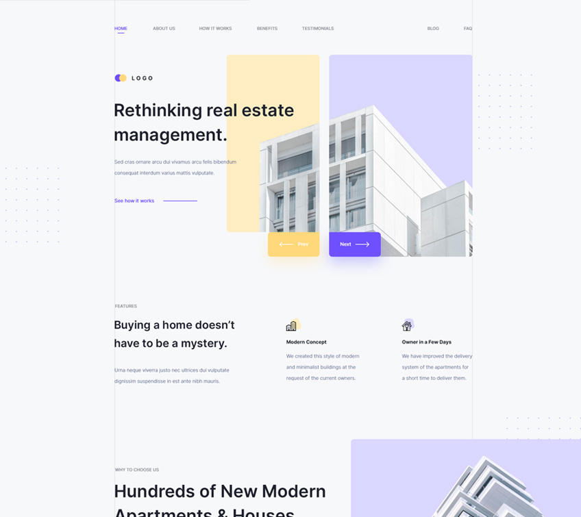 Real Estate Agency Free PSD Template